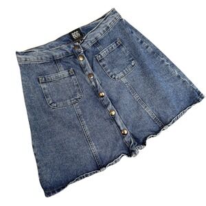 BDG Urban Outfitters Women S Denim‎ A Line Mini Skirt Button Down Retro 90s Jean